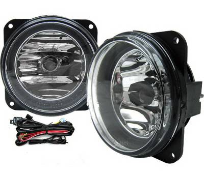 4 Car Option - Ford Mustang 4 Car Option Fog Light Kit with Switch - Clear - LHF-FM99SVTC