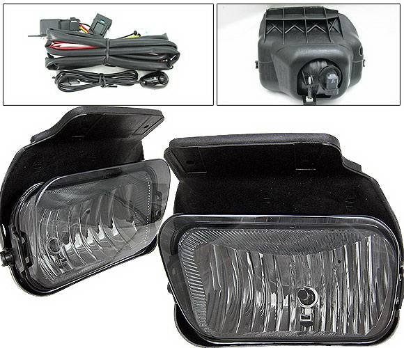 4 Car Option - GMC Sierra 4 Car Option Fog Light Kit - Smoke - LHF-GSI05SM