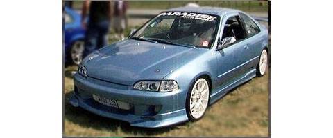 Sense - Honda Civic Sense Street Fighter Style Front Bumper - SF-22F