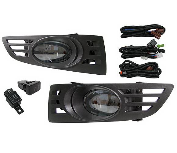 4 Car Option - Honda Accord 2DR 4 Car Option Fog Light Kit - Smoke - LHF-HA032-SM