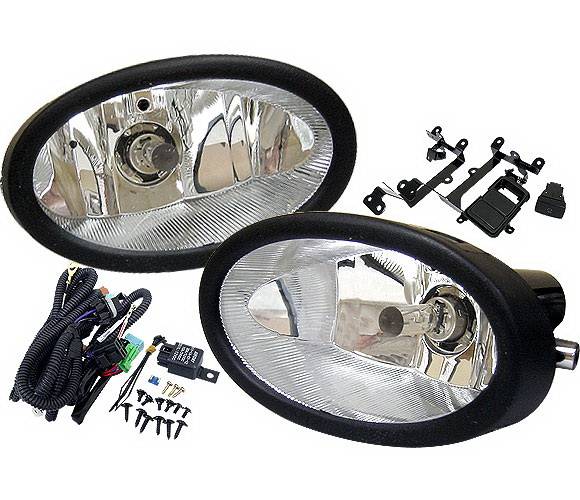 4 Car Option - Honda Civic 2DR 4 Car Option Fog Light Kit - Clear - LHF-HC062C