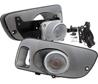 4 Car Option - Honda Civic 2DR 4 Car Option Fog Light Kit - Clear - LHF-HC923C