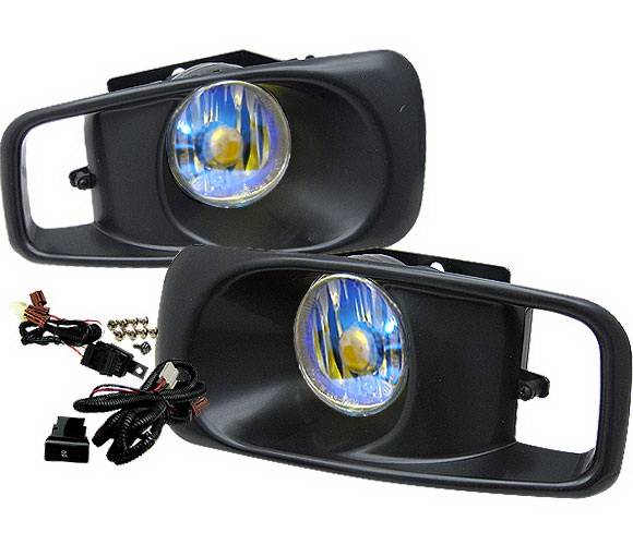 4 Car Option - Honda Civic 4 Car Option Fog Light Kit - Blue Ion - LHF-HC99-ION