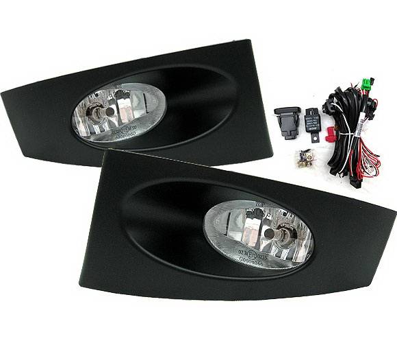 4 Car Option - Honda Fit 4 Car Option Fog Light Kit - Clear - LHF-HFIT06C