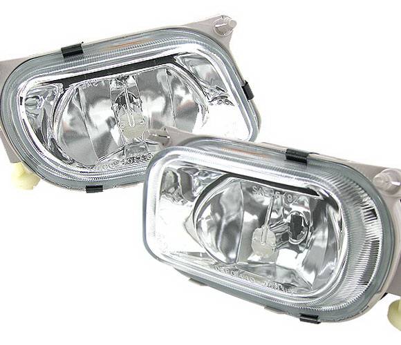 4 Car Option - Mercedes-Benz E Class 4 Car Option Fog Light Kit - Clear - LHF-MBW21096E