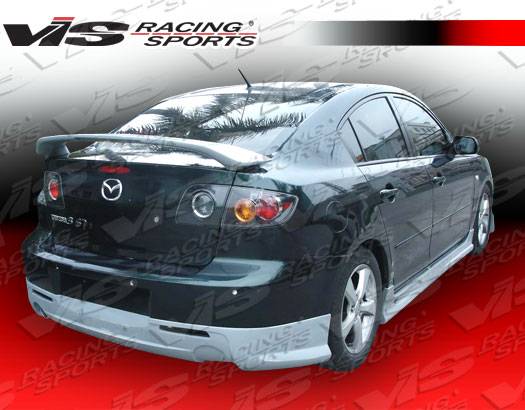VIS Racing - Mazda 3 4DR VIS Racing Fuzion Rear Lip - 04MZ34DFUZ-012