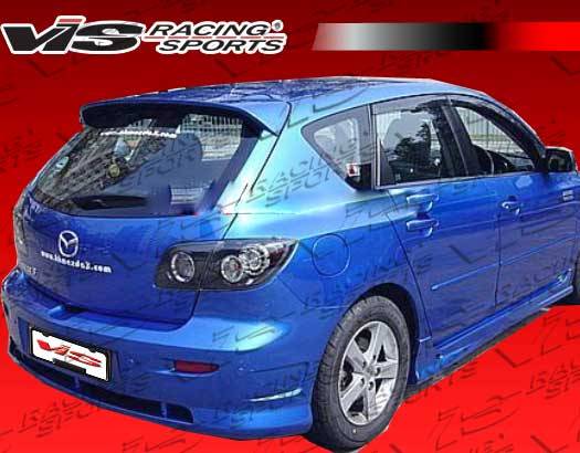 VIS Racing - Mazda 3 4DR HB VIS Racing K Speed-2 Rear Bumper - 04MZ3HBKSP2-002