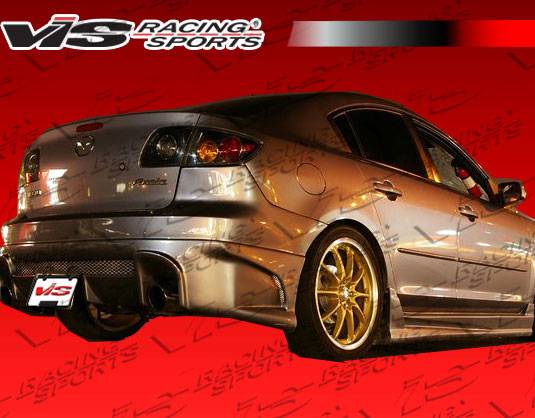 VIS Racing - Mazda 3 4DR HB VIS Racing Laser Rear Bumper - 04MZ3HBLS-002