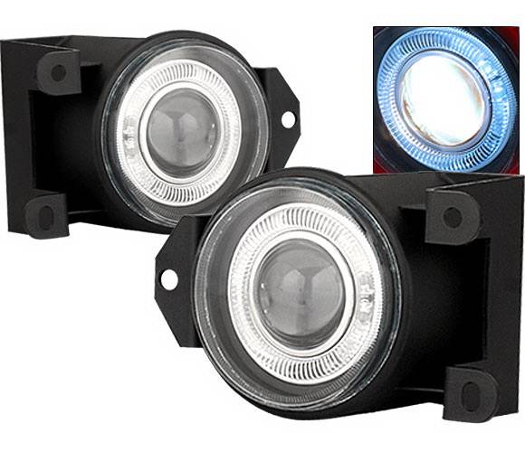 4 Car Option - GMC Yukon 4 Car Option Halo Projector Fog Light Kit - Smoke - LHFP-GY00SM-WJ