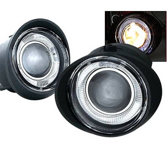 4 Car Option - Nissan Murano 4 Car Option Projector Fog Light Kit - Clear - LHFP-NA02C-WJ