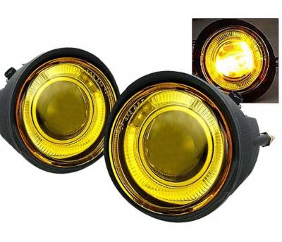 4 Car Option - Nissan Altima 4 Car Option Projector Fog Light Kit - Yellow - LHFP-NA02YL-WJ