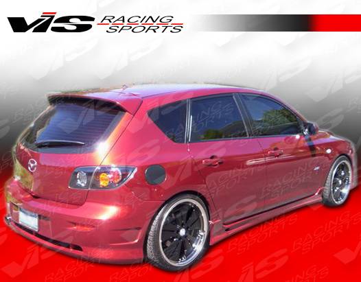 VIS Racing - Mazda 3 4DR HB VIS Racing Fuzion Rear Lip - 07MZ3HBFUZ-012