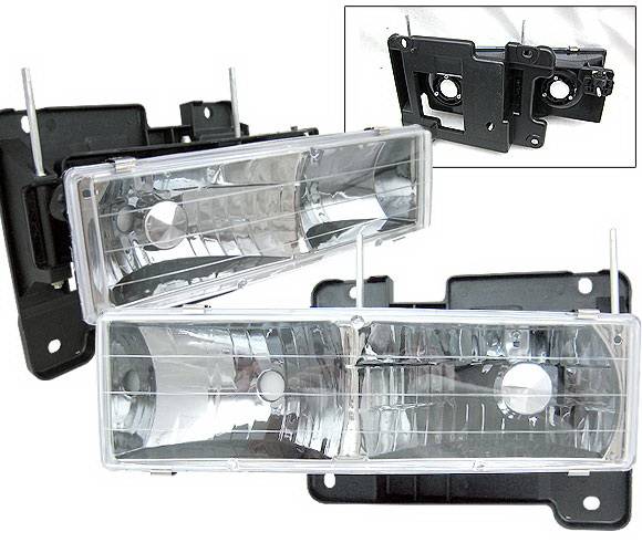 4 Car Option - GMC C10 4 Car Option Headlights - Crystal - LH-GC88CC-2
