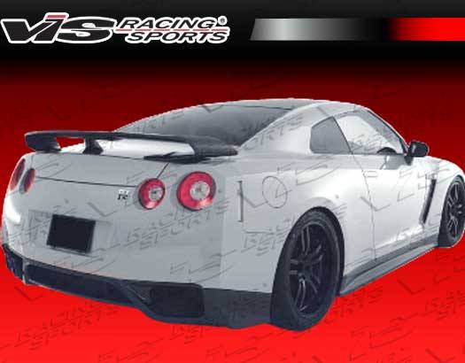 VIS Racing - Nissan Skyline VIS Racing Godzilla Rear Lip - Dry Carbon Fiber - 09NSR352DGOD-012D