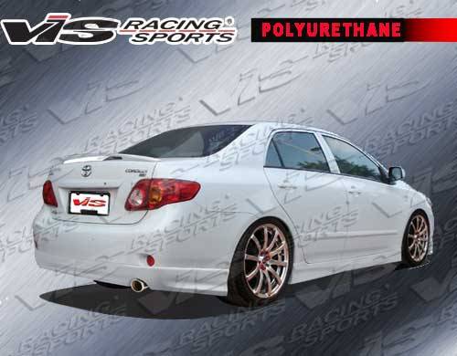 VIS Racing - Toyota Corolla VIS Racing Fuzion Rear Lip - 09TYCOR4DFUZ-012P