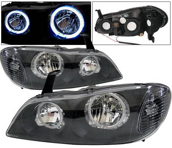 4 Car Option - Infiniti I-30 4 Car Option Halo Headlights - Black - LH-I30200B-KS
