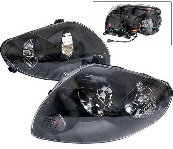 4 Car Option - Infiniti G35 4DR 4 Car Option JDM Headlights - Black - LH-IG354JB-KS