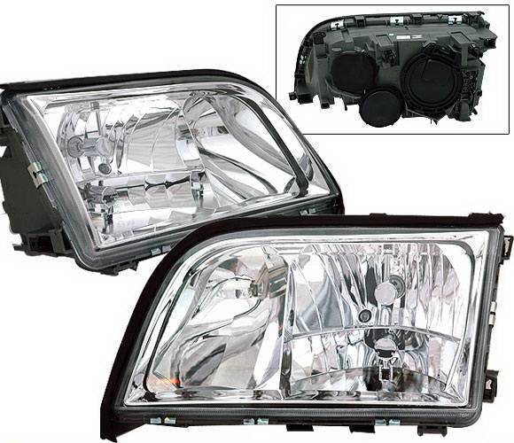 4 Car Option - Mercedes-Benz S Class 4 Car Option Crystal Headlights - LH-MBZW14092-KS