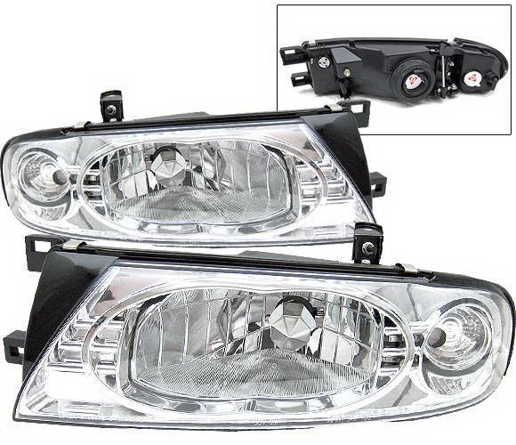 4 Car Option - Nissan Altima 4 Car Option Headlights - Chrome - LH-NA92C