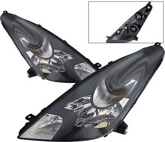 4 Car Option - Toyota Celica 4 Car Option Headlights - Black - LH-TCEL00B-KS
