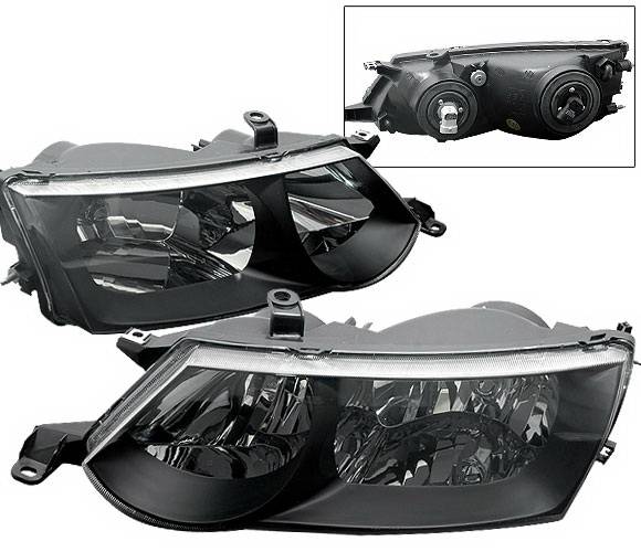4 Car Option - Toyota Solara 4 Car Option Headlights - Black Clear - LH-TSOLR02BC-KS