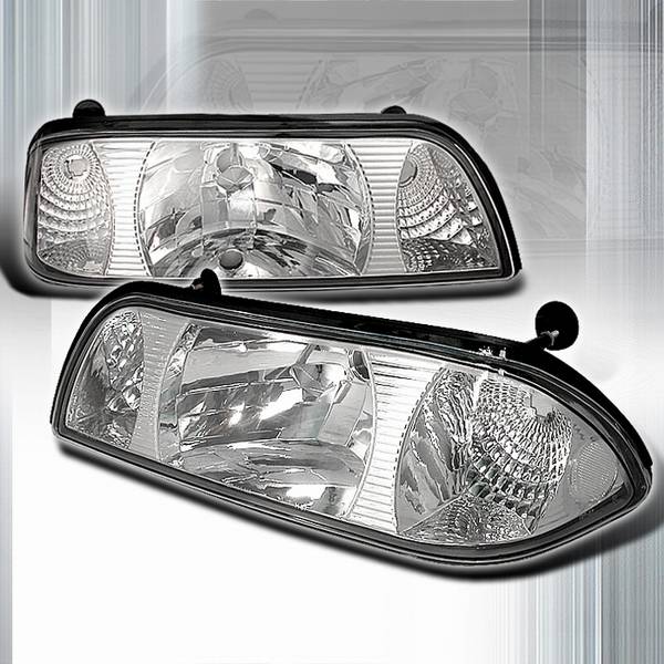 Custom Disco - Ford Mustang Custom Disco Clear Headlights - 1PC - LCLH-MUS871PC