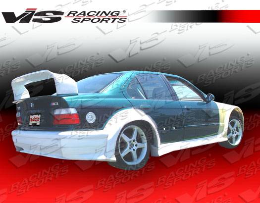 VIS Racing. - BMW 3 Series VIS Racing GT Widebody Rear Bumper - 92BME364DGTWB-002
