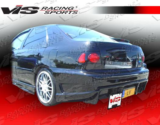 VIS Racing - Honda Civic 2DR & 4DR VIS Racing Ballistix Rear Bumper - 92HDCVC2DBX-002