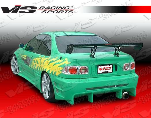 VIS Racing - Honda Civic 2DR VIS Racing Wave Rear Bumper - 92HDCVC2DWAV-002