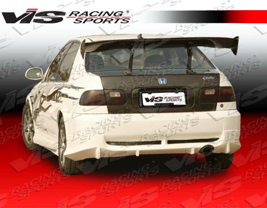 VIS Racing - Honda Civic 2DR & 4DR VIS Racing Wings Rear Bumper - 92HDCVC2DWIN-002