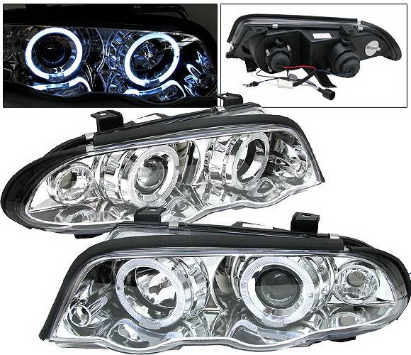 4 Car Option - BMW 3 Series 4DR 4 Car Option Dual Halo Projector Headlights - LP-BE464CC-5
