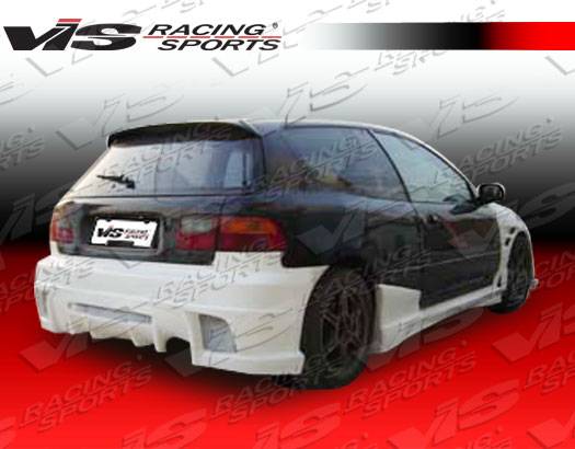 VIS Racing - Honda Civic HB VIS Racing J Speed Rear Bumper - 92HDCVCHBJSP-002