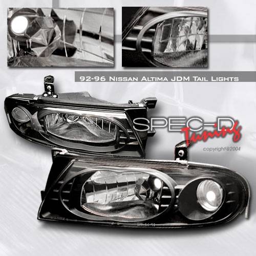 Custom Disco - Nissan Altima Custom Disco Black Headlights - LH-ALT93JM-YD