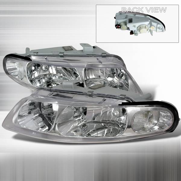 Custom Disco - Dodge Avenger Custom Disco Clear Crystal Headlights - LH-AVG97-DP