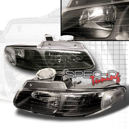 Custom Disco - Dodge Caravan Custom Disco Black Headlights - LH-CAR96JM-KS