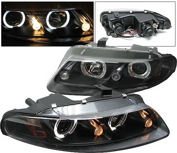 4 Car Option - Chrysler Sebring 4 Car Option Halo Projector Headlights - Black - LP-DAV97BC-YD