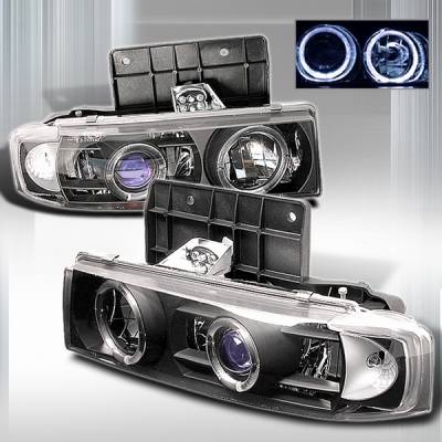 Custom Disco - Chevrolet Astro Custom Disco Black Projector Headlights - LHP-AST85JMB-YD