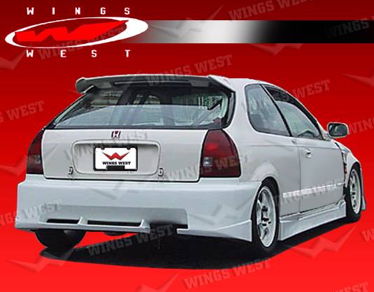 VIS Racing - Honda Civic HB VIS Racing JPC A Rear Bumper - 96HDCVCHBJPCA-002