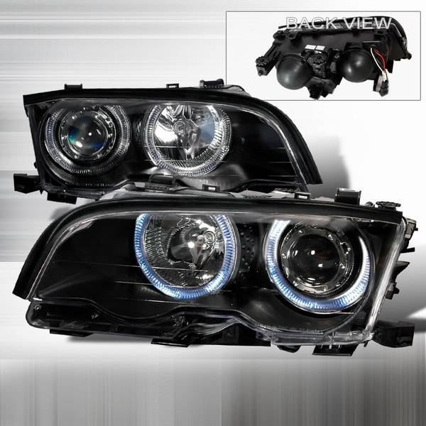 Custom Disco - BMW 3 Series Custom Disco Black Projector Headlights - LHP-E46024JM-KS
