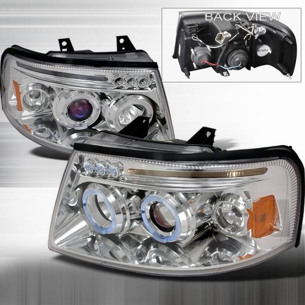 Custom Disco - Ford Expedition Custom Disco Projector Headlights - LHP-EPED03B-TM