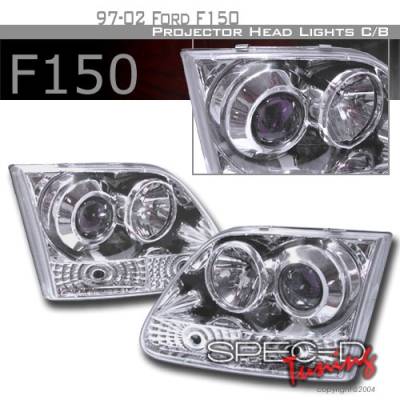 Custom Disco - Ford Expedition Custom Disco Clear Projector Headlights - LHP-F15097B