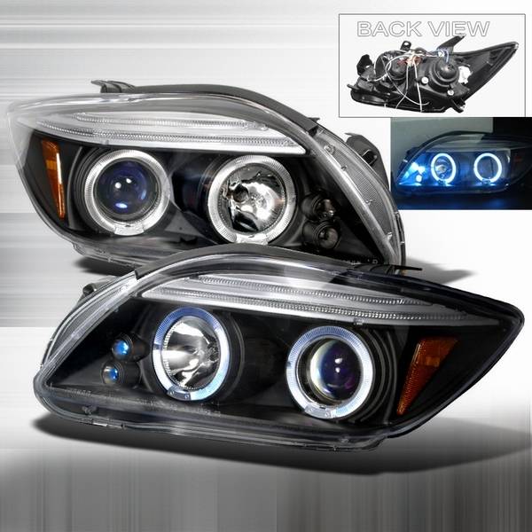 Custom Disco - Scion tC Custom Disco Black Halo Projector Headlights - LHP-TC05JMB-TM
