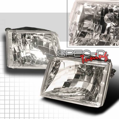 Custom Disco - Ford Ranger Custom Disco Chrome Headlights - LH-RAN93-KS