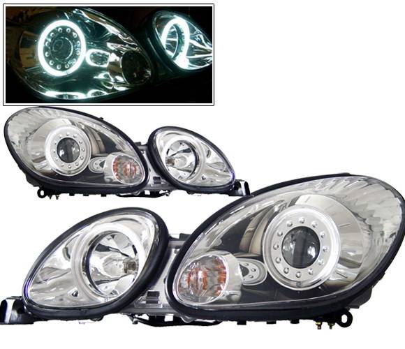 4 Car Option - Lexus GS 4 Car Option Halo Projector Headlights - Chrome CCFL - LP-LGS98CC-KS