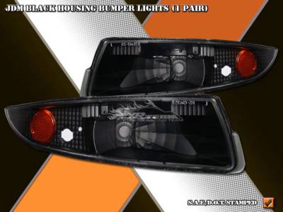 Custom - JDM Black Bumper Lights