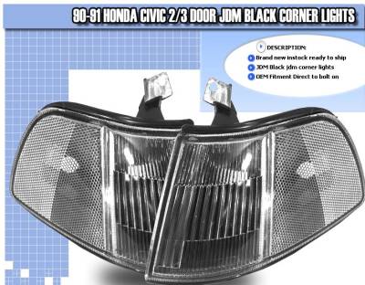 Custom - JDM Black Corner Lights