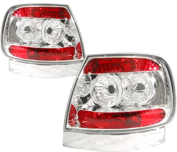 4 Car Option - Audi A4 4 Car Option Altezza Taillights - Chrome - LT-A496A-YD