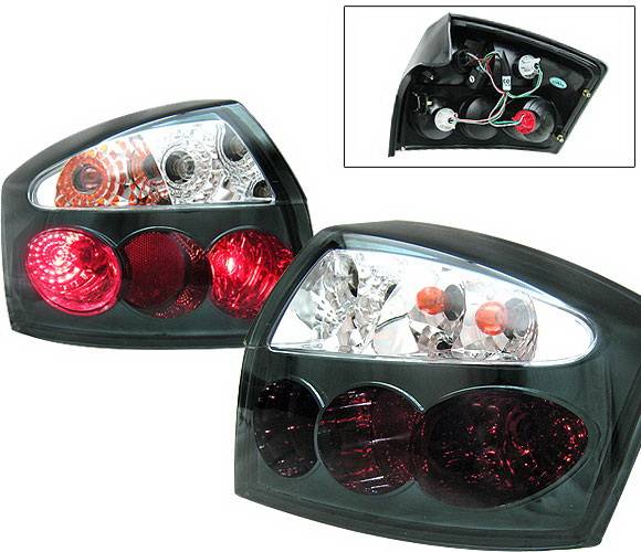 4 Car Option - Audi A4 4 Car Option Taillights - Smoke & Clear - LT-AA402SMC