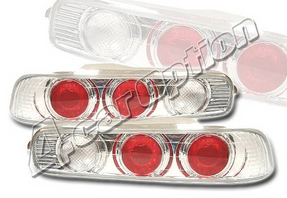 4 Car Option - Acura Integra 2DR 4 Car Option Altezza Taillights - V3 - Chrome - LT-AI942A3-YD