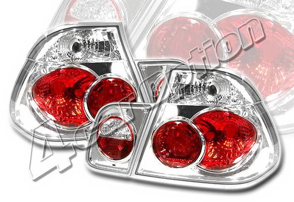 4 Car Option - BMW 3 Series 4DR 4 Car Option Altezza Taillights - Chrome - LT-B464A-YD